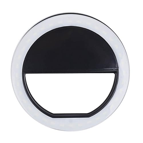 VILLCASE Selfie Ringlicht Mit Beleuchtungsmodi Für Smartphones LED Fotografie Für Nahaufnahmen Vlogging Videokonferenzen Schwarz