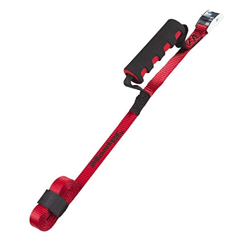 Master Lock 3123EURDAT Tragegurt mit Griff, Rot, 2,50 m x 25 mm Gurt