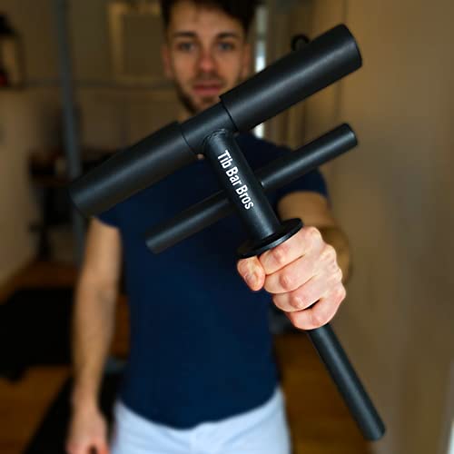Tib Bar Bros Tib Bar 25mm bis 30mm – Tibialis Trainer für Schienbein Sprunggelenk Fitness und ATG Knees Over Toes Guy inklusive High-Comfort Schaum-Polster Training des Tibialis Anterior Muskels