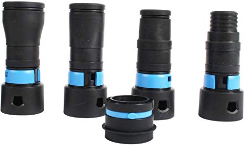 Cen-Tec Systems Universal Staubsauger Elektrowerkzeug/Schleifer Staubabsaugung Schlauchadapter kompatibel mit DeWalt, Milwaukee, Festool, Hitachi, Einhell und anderen (Standard 4-teiliges Adapterset)