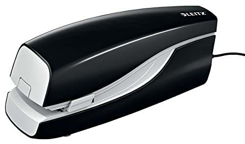 Leitz Elektrisches Flachheftgerät für 20 Blatt, Netzbetrieb, Inkl. Heftklammern, Schwarz, NeXXt-Serie, 55330095