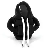 XIASHENG 1 Stück Schaltknüppel überzug Hoodie Schaltung Schaltknauf Hoodie,Schalthebel Hoodie Universelles Innendekorationszubehör für Gangschaltung,Schaltknauf Überzug für Auto Dekoratives- Schwarz