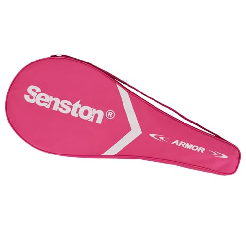 Senston Tennisschläger Tennistasche mit verstellbarem Schultergurt, pink