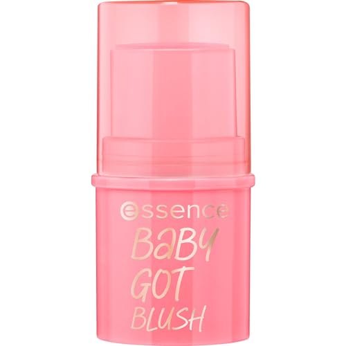 essence baby got blush, Rouge, Nr. 10, Pink, natürlich, strahlend frisch, vegan, ohne Alkohol, ohne Parabene, ohne Mikroplastikpartikel, 1er Pack (5.5g)