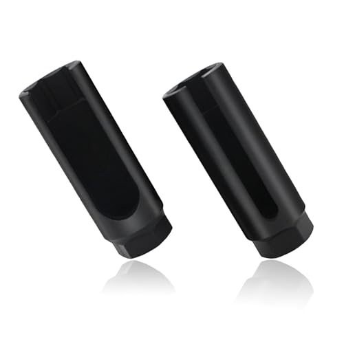 Sauerstoffsensor-Stecknuss, 2 Tlg Lambdasonden Schlüssel Universal Auto Lambdasonde Werkzeug Sauerstoffsensor Entfernung Buchse Vierkantantrieb 7/8 "22mm Ausschnitt 3/8"