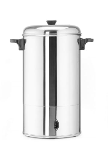 HENDI Kaffee-Perkolator, Einwandig, eingebauter Filterwanne, non drip Hahn, für grob gemahlen Kaffee, kein Papierfilter notwendig~ 110°C, 10L, 230V, 1500W, 387x275x(H) 530mm, Edelstahl 18/0