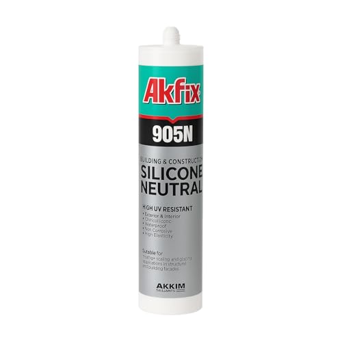 Neutraler Silikon Transparent – UV-beständig, Schimmelresistent, Wasserdicht – Dichtstoff für Bad, Küche, Fenster & Bau – 310 ml (1)