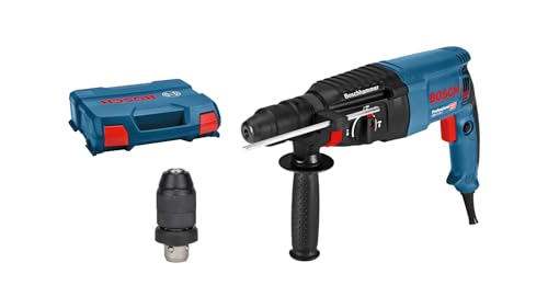 Bosch Professional Bohrhammer GBH 2-26 F (Leistung 830 Watt, Wechselfutter SDS-plus, inkl. Zusatzhandgriff, Tiefenanschlag, Maschinentuch, Schnellwechselbohrfutter, Handwerkoffer)
