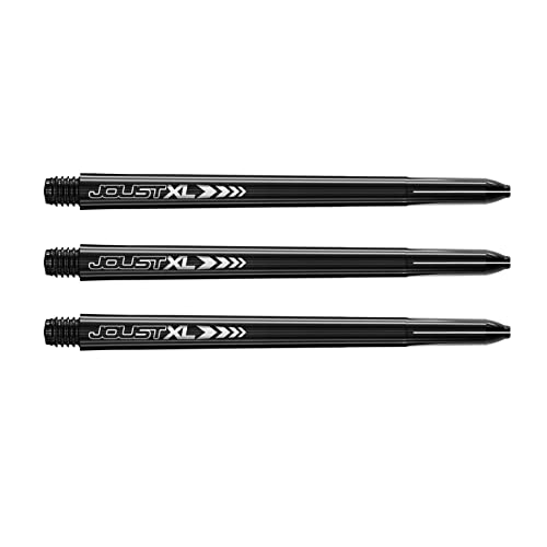 RED DRAGON Luke Humphries Joust XL Schwarz Dart-Stiele - 3 Sets pro Packung (insgesamt 9 Stiele)