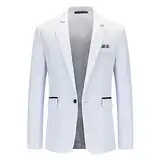 Generisch Sakko Herren Slim Fit Jacquard Bunte Sakko Casual Blazer Glitzer Smokingjacke Anzugjacke Für Hochzeit,Kostüm Karneval,Anzug Herren Modern Sportlich