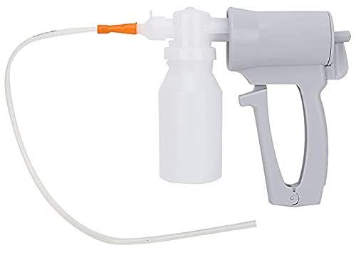 NBNBN Saugpumpen-Maschine, tragbar, manuell, tragbare Schleim-Sekretionsmaschine, Haushaltstherapie-Kit mit 20 Schläuchen für medizinisches künstliches Unterdruck-Sauggerät