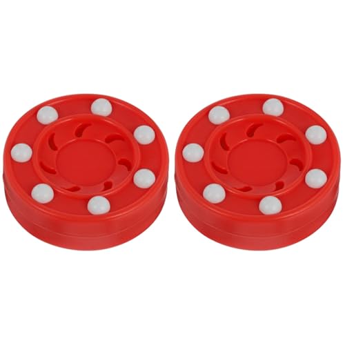 BESPORTBLE 2 Stück Eishockey Pucks: Roller Outdoor Hockey Puck Street Hockey Indoor Hockey Eishockey Puk Biscuit Hockey Puck Pro Commander Puck Roller Hockey Spiel Trainingspuck Trainingspucks