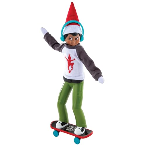 The Elf on The Shelf® MagiFreez™ Skateboard Set | Outfit mit Longsleeve, Kopfhörer & Skateboard | Scout Elf Accessoires