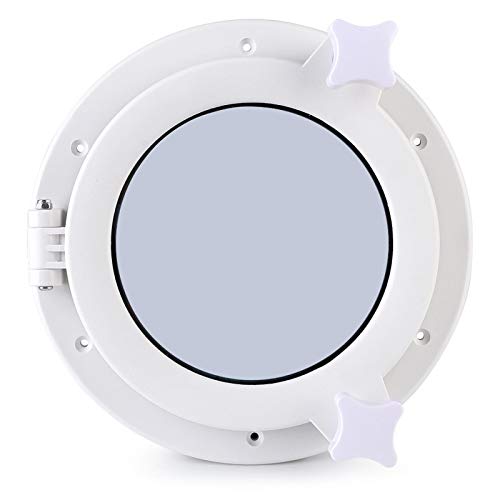 Bullauge zum Öffnen, Bullauge Ersatz, 215 mm rundes Bullauge Beleuchtung Belüftung Yacht RV Lukenfenster Bullaugen