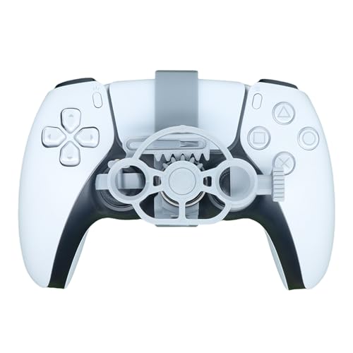 LICHIFIT Mini-Lenkrad für PS5-Rennspiel-Controller, Fahrsimulator, 3D-Druck-Lenkrad für PlayStation 5 Hilfs-Rennrad-Zubehör
