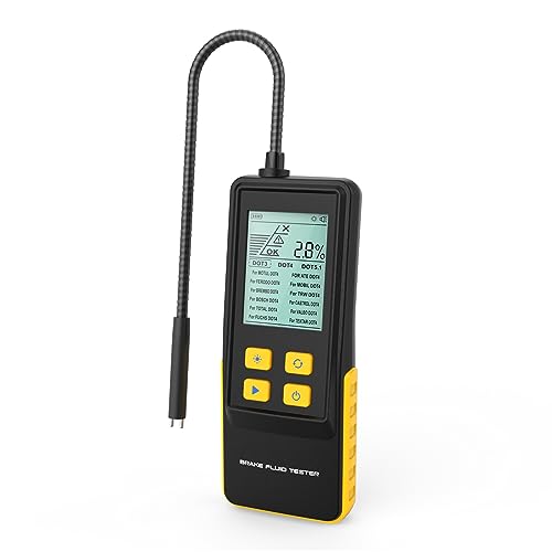 BELEY Automotive Bremsflüssigkeitstester Bremsflüssigkeitsprüfer Auto - Digitale Bremsflüssigkeit Siedepunkt Messgerät für DOT3 DOT4 DOT5.1 mit 2,8" LCD-Bildschirm & Hochpräziser Sonde
