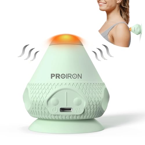 PROIRON Triggerpunkt Drücker Vibrierende, Triggerpunkt Massagegerät Heizung, Massage Balls mit Saugnapf für Muskelschmerzen und Heiße Kompresse der Rücken, Nacken, Arme, Schulter