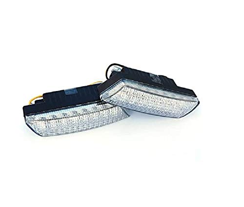 BLUETECH Ultra kleine universale LED Tagfahrleuchten/Tagfahrlichter mit 16 SMD LEDs R87 Modul E-Prüfzeichen & Dimmfunktion