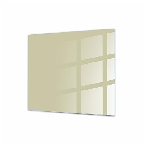 Canvasfly Magnetisches dekorativ glas 30x30 cm Beige für schicke Eleganz in Ihrem Zimmer