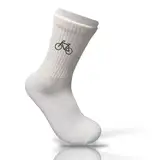 Socken individuell bestickt mit verschiedenen Motiven Logos in deiner Wunschfarbe (Fahrrad, Sport-Socken)