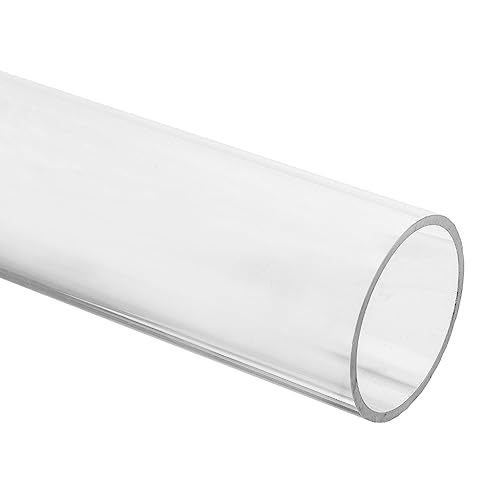 EH Design PLEXIGLAS® XT Rohr – farbloses, transparentes Kunststoff-Rohr aus Acrylglas XT klar (Transparent, 50/46 mm, Länge: 500 mm)