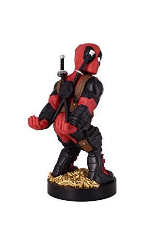 Cable Guys - Rear View Deadpool Marvel Phone Holder & Collectable Desktop Gaming Accessories Holder - Stable Phone Stand for holding Phones/iPhone/Samsung and Most Controllers