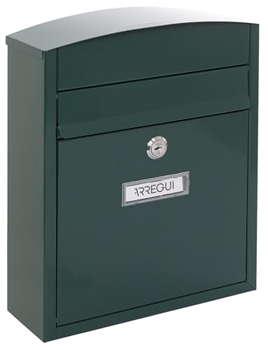 Arregui 1832D61 - Außenbriefkasten aus kompaktem Stahl, Größe S (DIN A5) - 28,5 x 24 x 9,5 cm