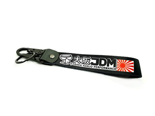 Streetculture JDM TUNING PERFORMANCE Nylon Jet Tag Schlüsselanhänger - Auto Garage Custom Car Accessories Zubehör Lanyard Schlüsselband Keychain