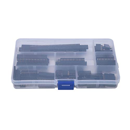 EVTSCAN 120 PCs Single Row Pin Header Female Pin Socket Stecker Streifen 4/6/8/10-40pin Kit