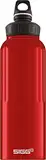 SIGG - Alu Sport Trinkflasche - WMB Traveller Rot - Klimaneutral Zertifiziert - Für Kohlensäurehaltige Getränke Geeignet - Auslaufsicher - Federleicht - BPA-frei - Rot - 1,5L