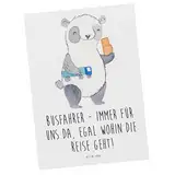 Mr. & Mrs. Panda Postkarte Busfahrer Held - Geschenk, Ziele bringen, liebevoll, Wertschätzung, tägliche Fahrdienste, Aufmerksamkeit, Dankbarkeit,