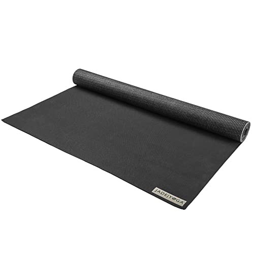 JADEYOGA Damen, Herren Matte Voyager black Einheitsgröße