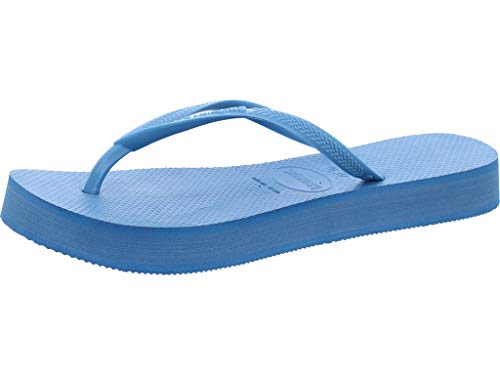 Havaianas Damen Slim flatform Zehentrenner,Blau,33/34 EU