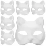 BESPORTBLE Therian Mask 8Pcs Katze Fuchs Gesicht ? Papier Blank für DIY Cat Mask Therian