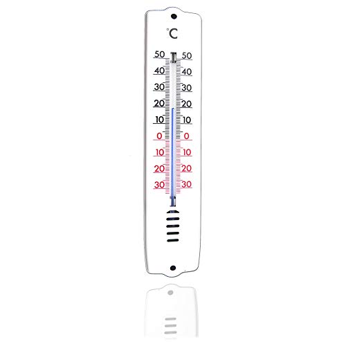 TronicXL Profi Kühlraum Thermometer Skala -30 bis +50°C - Lagerraum Klimatechnik Kühlung Gefrierschrank Tiefkühle Kühltruhen Tiefkühl Lebensmittel Kühltruhe Wand / liegend