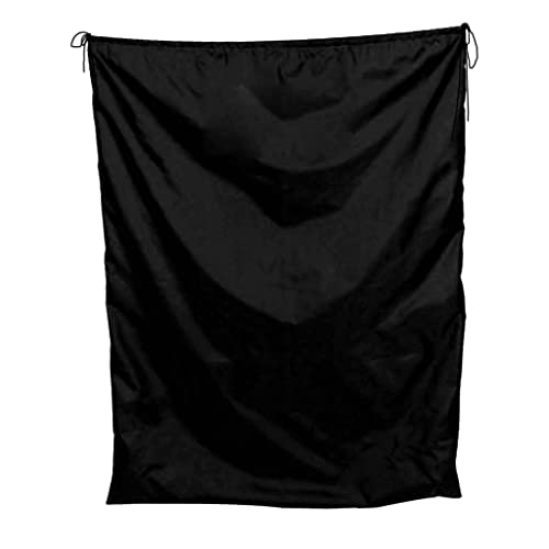 JISADER Tasche mit Großem Fassungsvermögen, wasserdichte Aufbewahrungstasche mit Kordelzug, Schwarz, 110x140cm
