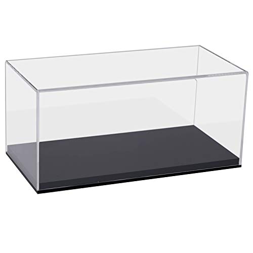 HMF 46803 Acryl Vitrine / Schaukasten für Modellautos, Figuren | 30 x 15 x 14 cm | Transparent