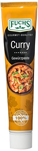 Fuchs Gewürze – Curry Gewürzpaste, vollmundig pikantes Aroma, Paste zum Würzen von Soßen, Fleisch-Gerichten oder Suppen jeglicher Länder-Küchen, 65 g