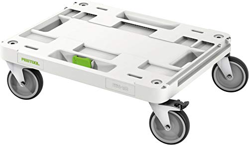 Festool Rollbrett SYS-RB - mit Durchführung für Spanngurte, 100kg Belastbar, 4 Lenkrollen Davon 2 feststellbar