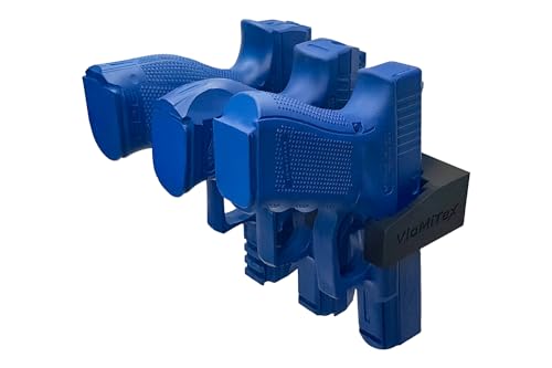 VlaMiTex H1 Waffenschrank Halterung für doppelreihige Magazine Waffentresor (Für 3 Pistolen - P3)
