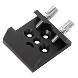 GLFLOW Astronomisches Teleskop Schwalbenschwanzsockel, Aluminiumlegierung, Teleskop-Schwalbenschwanz-Montageplatte mit großer Rändelschraube für Stabilität (schwarz)