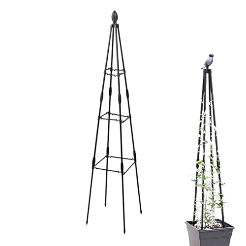 Gartenschlangen für Kletteranlagen, Pflanzenunterstützung für Kletterreben, Gartenschlangenkletteranlagen, tragbare raumsparende stabile Stütze für Erbsenbohnen Balkon