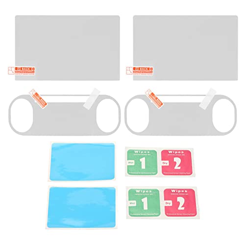 Zunate für PS Vita 2000 Displayschutzfolie, 2 Stück 9H Gehärtetes Glas Front Displayschutzfolie und 2 Stück HD Clear PET Rückseitenfolie für PS Vita 2000