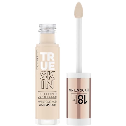 Catrice True Skin High Cover Concealer, Nr. 002, Nude, Anti-Pickel, feuchtigkeitsspendend, natürlich, für trockene Haut, vegan, ölfrei, wasserfest, ohne Alkohol, 1er Pack (4.5ml)