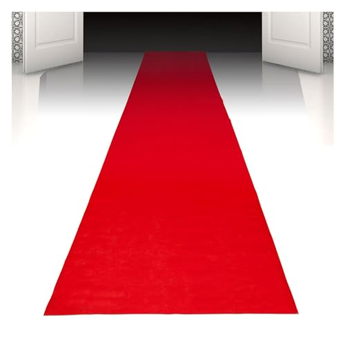 Boland 44167 - Roter Teppich, 450 x 60 cm, Dekoration, Karneval, Mottoparty, VIP, Hochzeit, Halloween, Rot