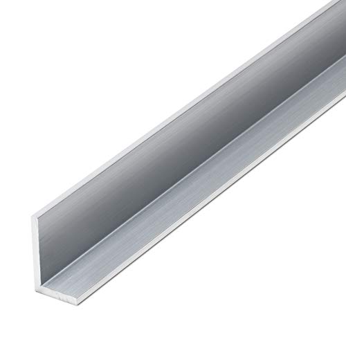 thyssenkrupp Winkelprofil Aluminium 50 x 20 x 2 mm in 2000 mm Länge | Aluwinkel Winkel L-Profil Aluprofil | EN AW-6060