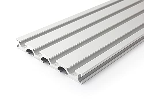 Aluminiumprofil 120X15L B-Typ Nut 8 (leicht), silber eloxiert. Aluminium Profil 120X15 Alu Profil 120 x 15 Montage- Systemprofil 140mm