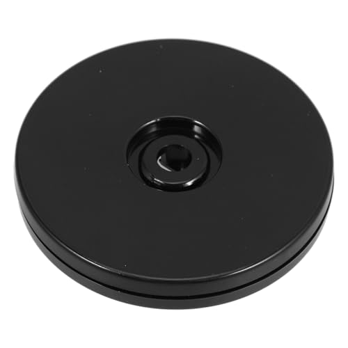 Zerodeko Tisch Drehteller Basis küchen drehteller Schautisch Drehtisch Drehteller-Organizer für die Küche Kleiner Drehständer Display-Drehhalter Handwerk Plattenspieler Acryl Black