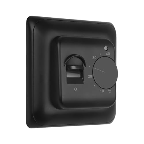 CNBINGO Raumthermostat Fußbodenheizung Elektrisch Regler mit Fühler, Mechanisch Thermostat Fussbodenheizung Elektrische Fusbodenheizungsregler Unterputz