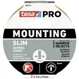 tesa Mounting PRO Schmal 66714-00000-00 Montageband Weiß (L x B) 10m x 9mm 2St.